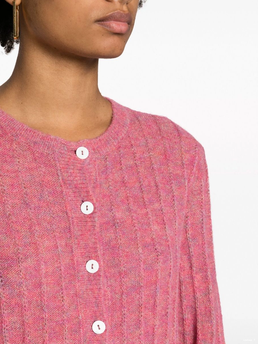 Affordable Women ribbed cardigan Milena A.P.C. metallic-threading 0503